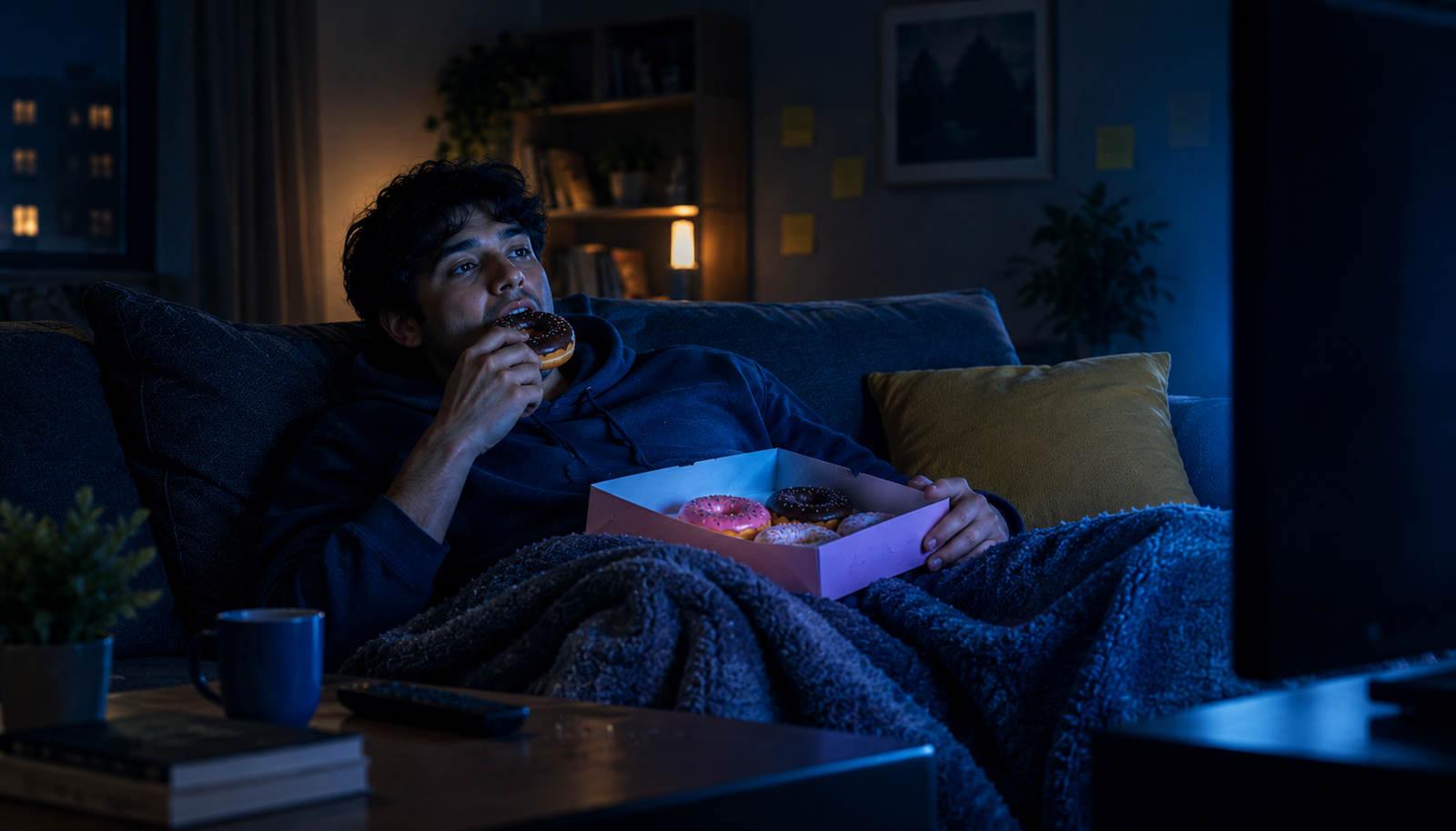 Why do i crave junk food at night?
